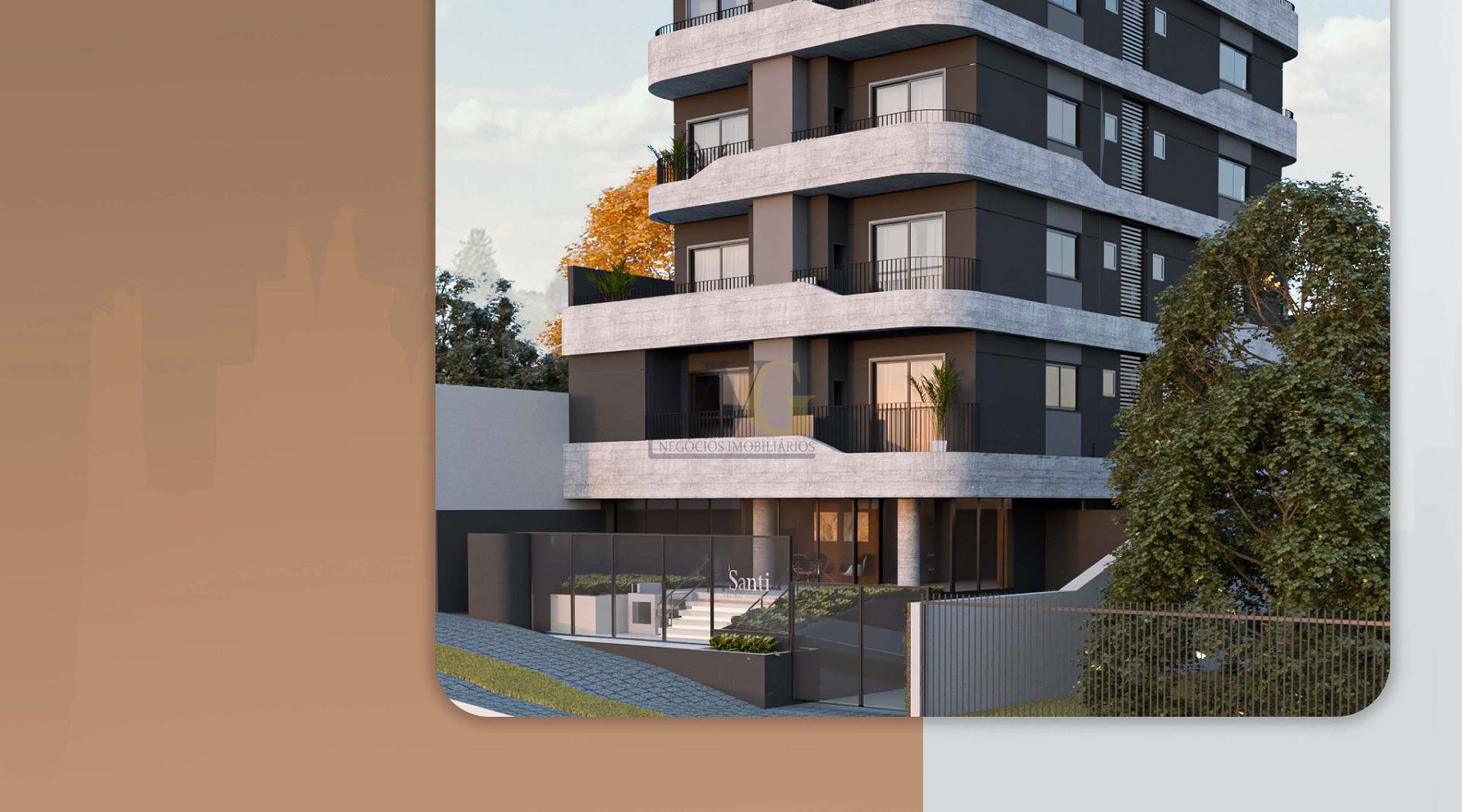 Garden no SANTI Mercês  Studio com Entrega Imediata, Curitiba.